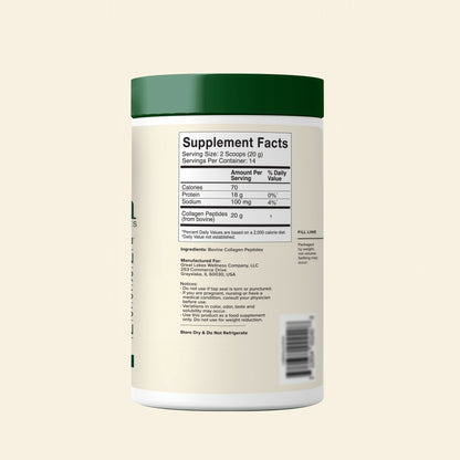 Great Lakes Wellness Collagen Peptides Powder