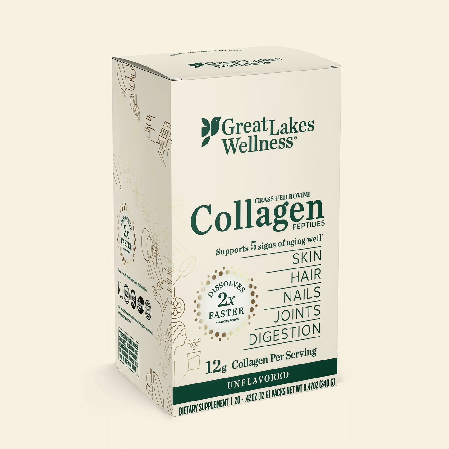 Great Lakes Wellness Collagen Peptides Powder