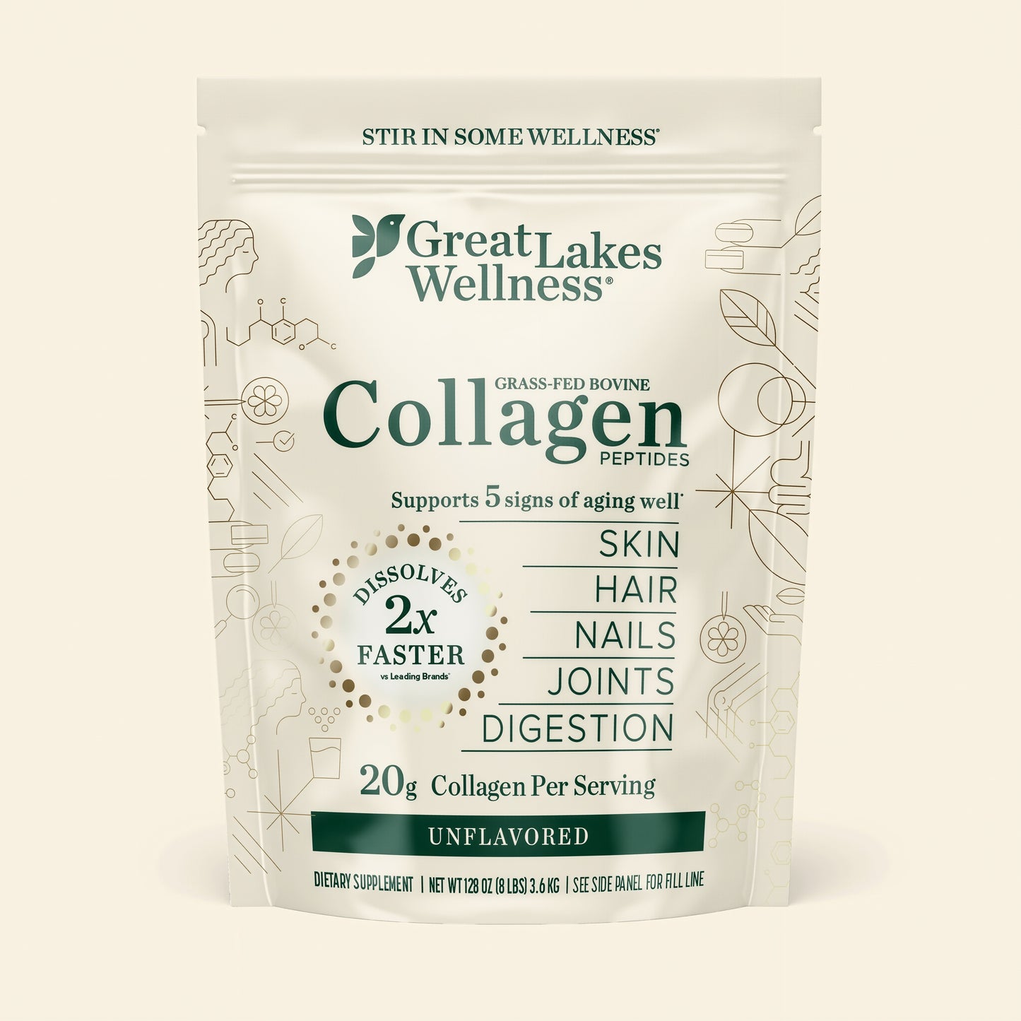 Great Lakes Wellness Collagen Peptides Powder